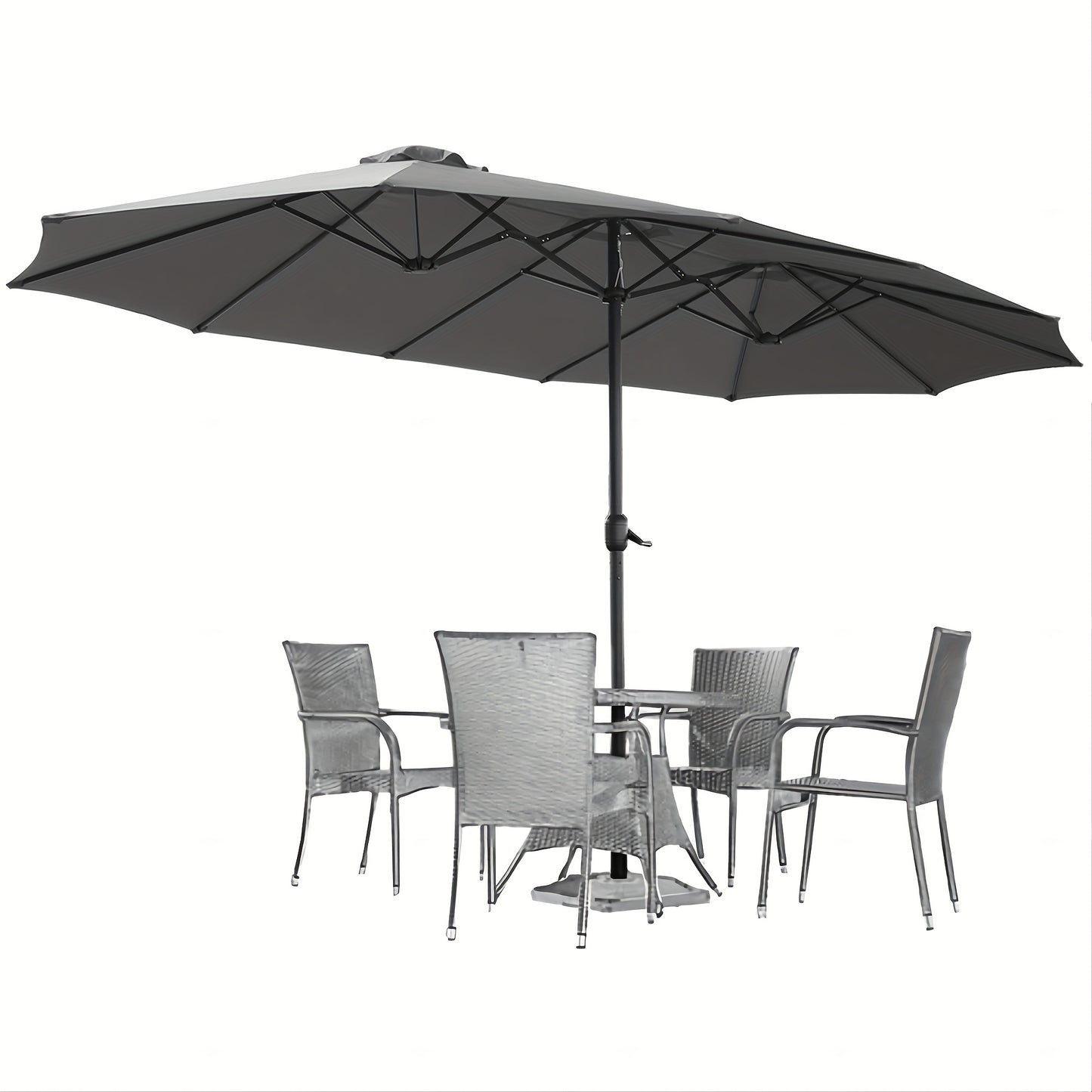 Patio Umbrella shown in the Dark Gray option