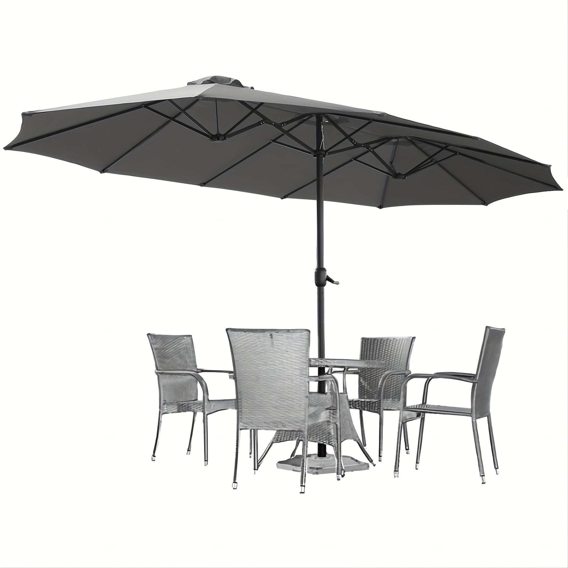 Patio Umbrella shown in the Dark Gray option