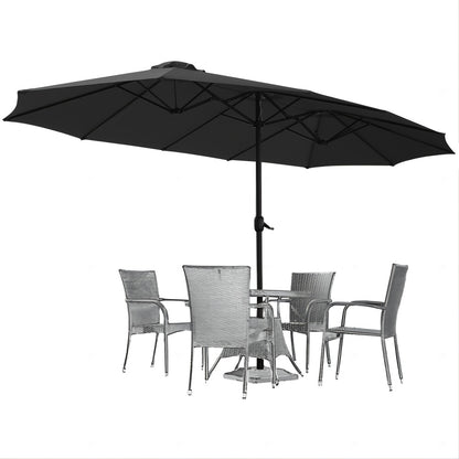 Double-Sided Patio Umbrella, Backyard Sun Shade for Outdoor Shade and Protection detail image - detail view 11