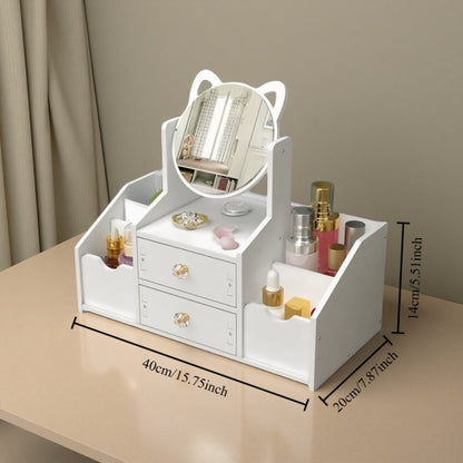 Dressing Table with Storage Drawers and Open Shelves for Living Room detail image - detail view 4