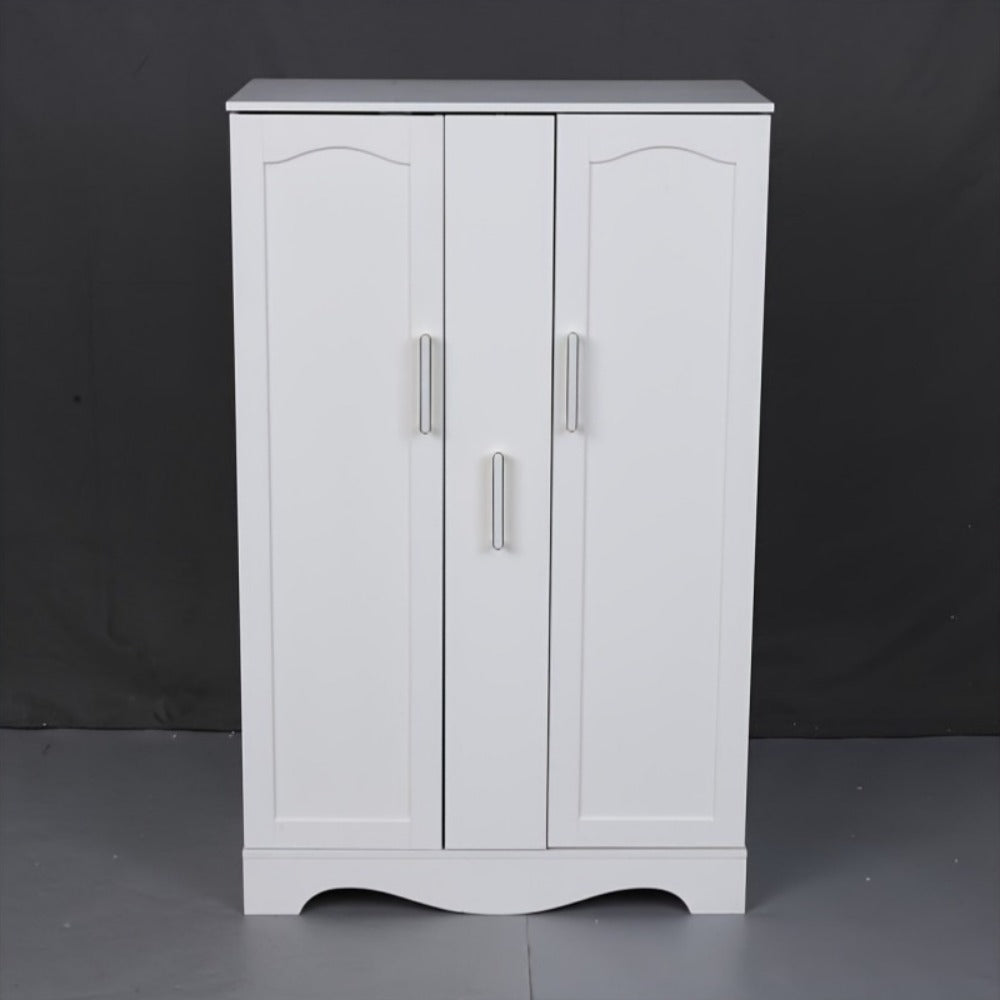 Kitchen Pantry Cabinet 47 Inch with Drawer Adjustable Shelves Buffet Sideboard Cupboard Storage Cabinet for Kitchen Living Room White Black Brown Grey