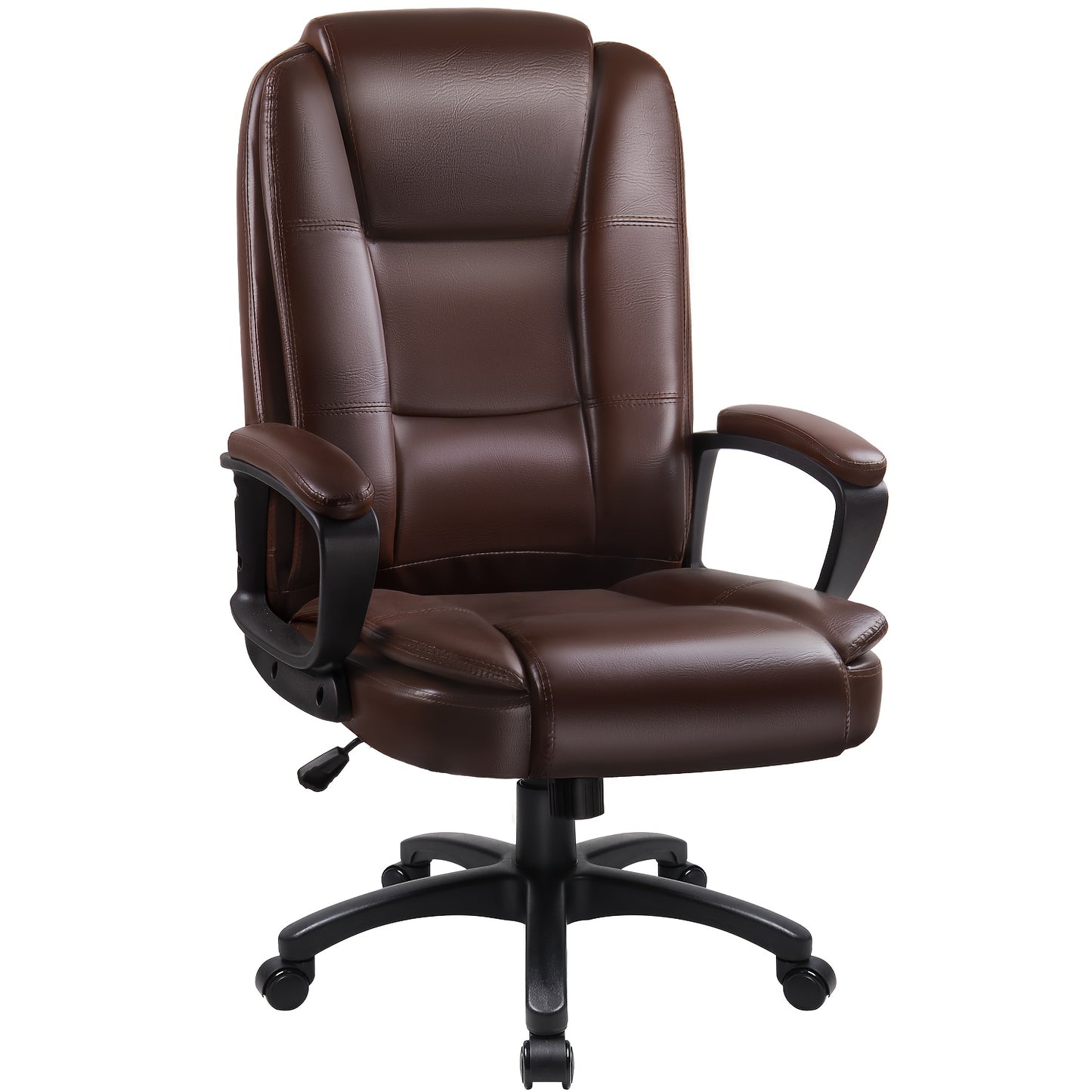 Home Office Desk Chair, 400LBS Big And Tall Computer Executive Chair, Ergonomic PU Leather Chairs with High Back Cushion, Adjustable Armrest &Lumbar Back Support, for Long Time Sitting