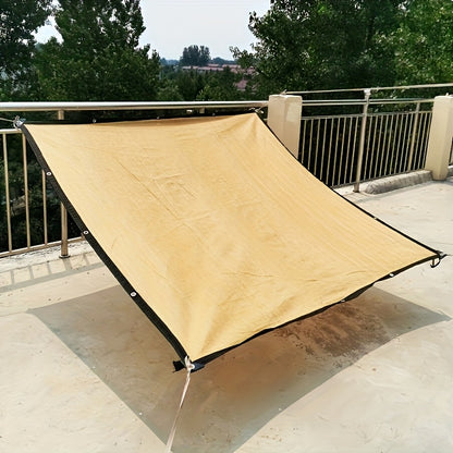 1pc Multi-Purpose Sunshade Net, Sunshade Cloth Net, Encrypted And Thickened Net, Home Balcony Sunshade Net, Thermal Insulation Net, Agricultural Greenhouse Vegetable Sunshade Net, Balcony Privacy Net (90% Sunshade Rate)