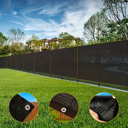 Outdoor Sunshade Canvas for Courtyards, Lawns, And Horticulture -90% Light Blocking, UV Resistant, And Wind Resistant Heavy-Duty HDPE Fabric, Black Rectangular Canopy Suitable for Shading Terraces, Pavilions, Courtyards, And Backyards