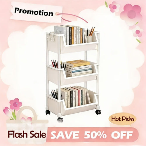 Multipurpose Rolling Storage Cart, File Cart & Storage Rack for Office, Kitchen, Bathroom, Garage, Bedroom & Outdoor Use, Available in Multiple Styles & Colors