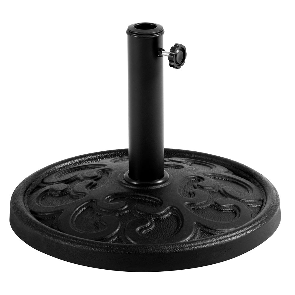 Costoffs 22lbs 17.5’’ Outdoor Patio Heavy Duty Market Umbrella Base Stand Round All Weather Umbrella Base