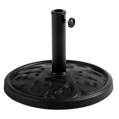 Costoffs 22lbs 17.5’’ Outdoor Patio Heavy Duty Market Umbrella Base Stand Round All Weather Umbrella Base