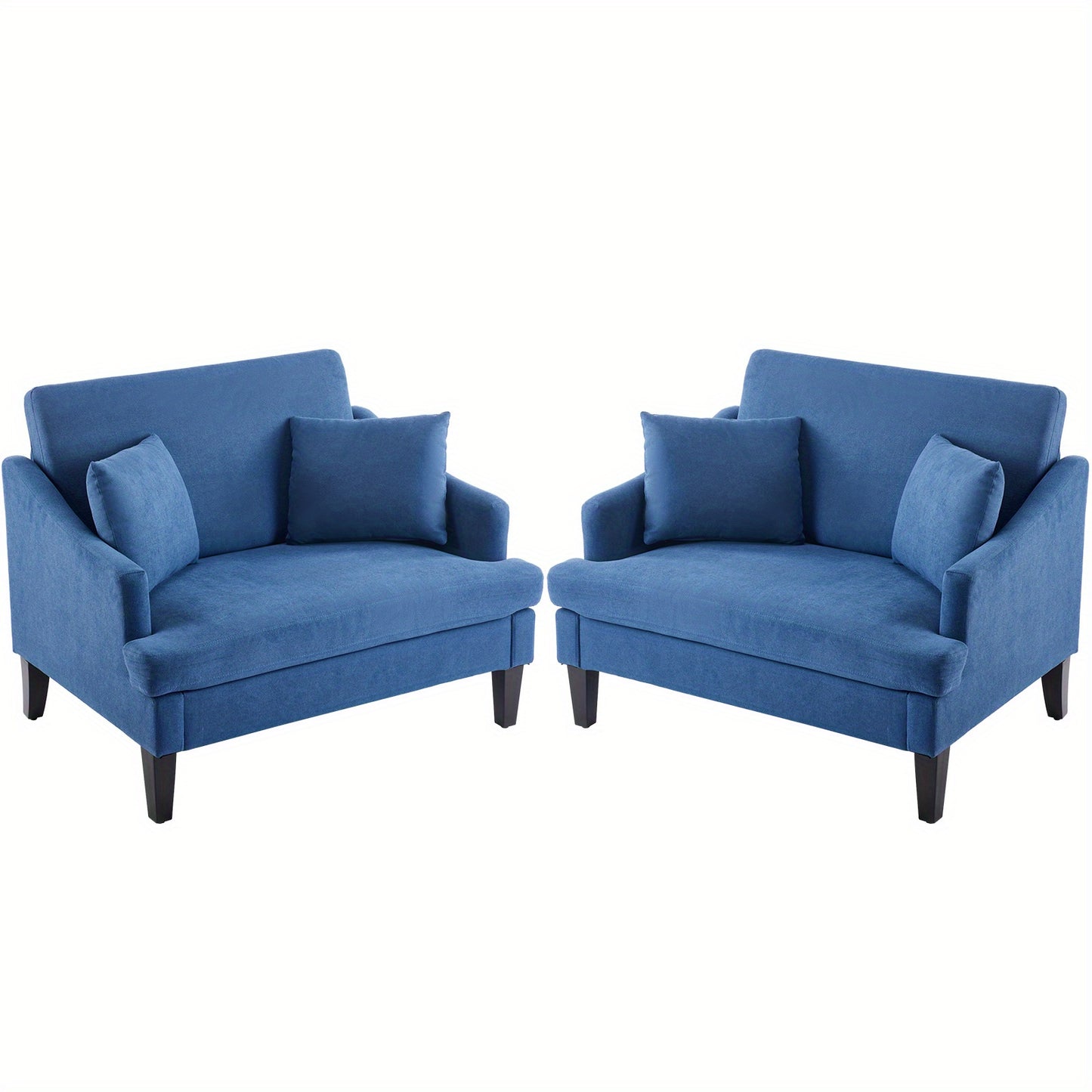 Bezseller Oversized Accent Chairs Set Of 1 & 2, 33.5'' Wide Seat Comfy Armchair With 2 Pillows, Upholstered Big Reading Chair, Modern Single Sofa Chair For Living Room Bedroom Apartment Office
