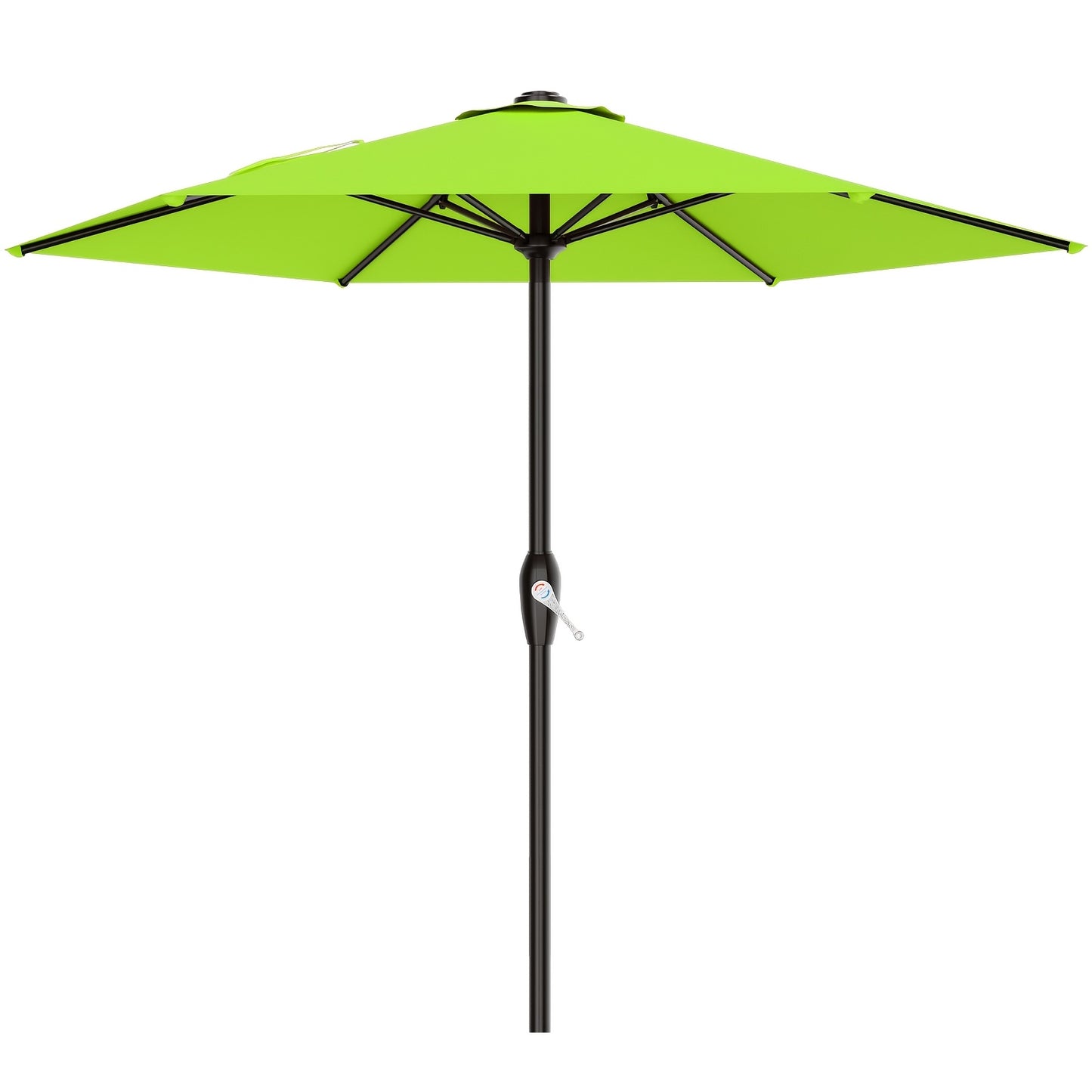 [UV Protection] 7.5' Umbrella Outdoor Patio, Pool Market Umbrella W/ 6 Fiberglass Ribs, Table Umbrella With Crank UV Protection For Porch, Deck, Yard, Garden