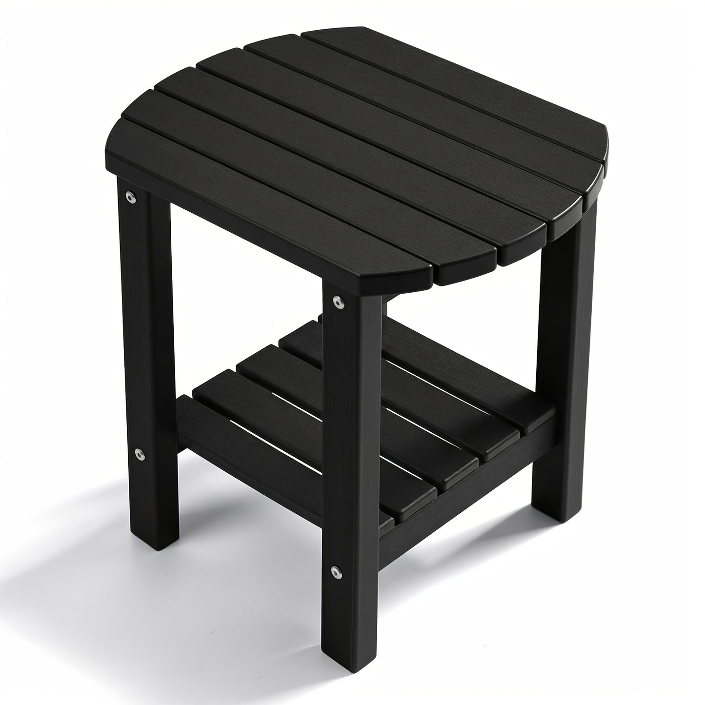 Adirondack Oval Side Table | HDPE Outdoor Side Tables, Weather Resistant, Portable, Detachable Base, Easy Maintenance for Patio, Backyard, Pool, Indoor, Beach