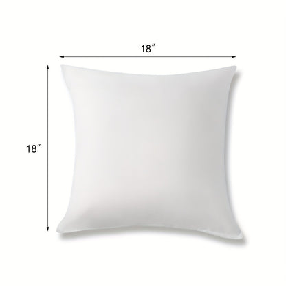 Pillow Inserts for Couch Sofa Bed 2/4 Pack 100% Hypoallergenic Virgin Fiber Square Rectangle Throw Pillow Inserts 12x20 16x16 18x18 inch