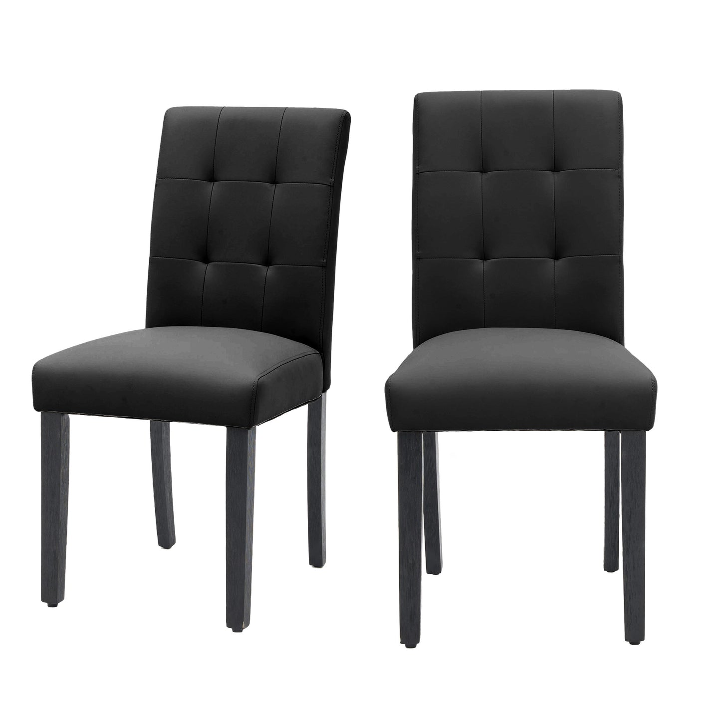 Set of 2 Faux PU Leather Upholstered Dining Chairs for Home Kitchen Living Room- Dining Room Chairs Dining Side Chairs