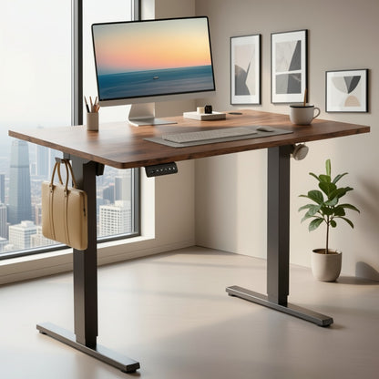 Electric Height-Adjustable Standing Desk with Adjustable Height for Home Office detail image - detail view 9