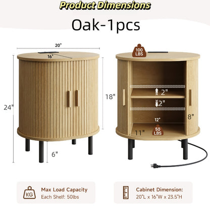 End Table with Charging Station for Work, Display, and Everyday Use in Living Room detail image - detail view 3