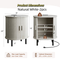 Natural White-2pcs