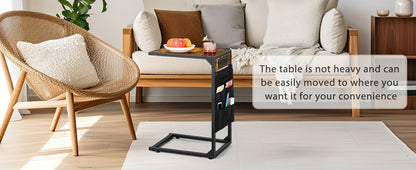 End Table with Storage Bag, Bedside Side Table for Living Room detail image - detail view 24