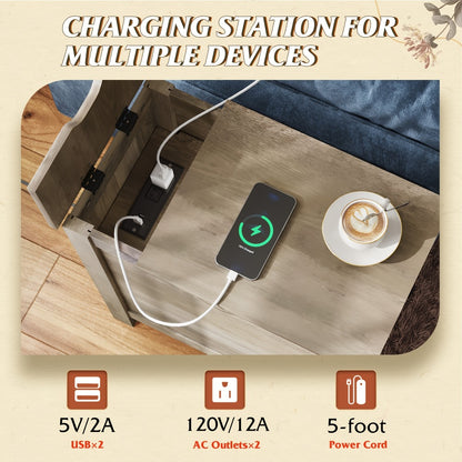 End Tables And Nightstands with Charging Station and Side Table for Living Room detail image - detail view 18