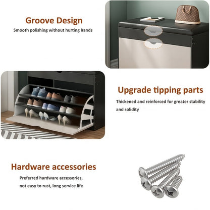 Entryway Bench with Padded Seat for Comfortable Everyday Seating detail image - detail view 9
