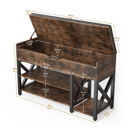 Entryway Bench with Padded Seat for Comfortable Everyday, with Multiple Color Options detail image - detail view 4