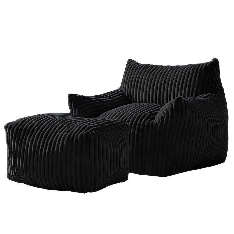 Bean Bag Chair shown in the Black option