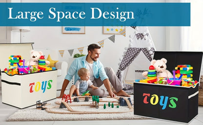 Extra-Large Kids Toy Storage Chest with Secure Lid for Organized Everyday Storage detail image - detail view 10
