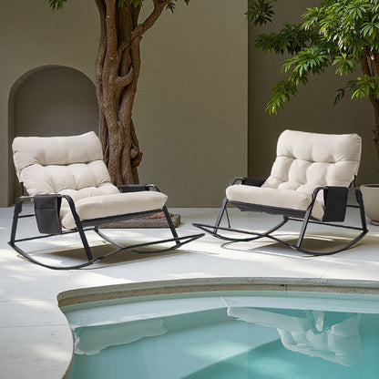 Extra-Large Outdoor Rocking Chair with Multiple Color Options for Patio detail image - detail view 3