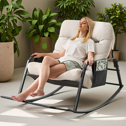 Extra-Large Outdoor Rocking Chair with Multiple Color Options for Patio detail image - detail view 9