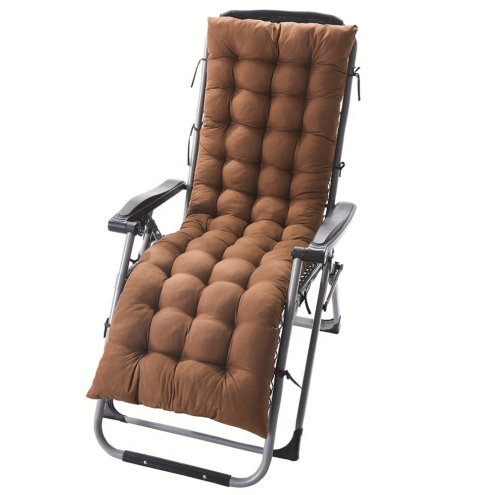 2-Pack Memory Foam Chaise Lounge Cushion Replacement Thickened Padded Recliner Chair Sofa Pad with Ties 49 or 61 Inch 6 Colors