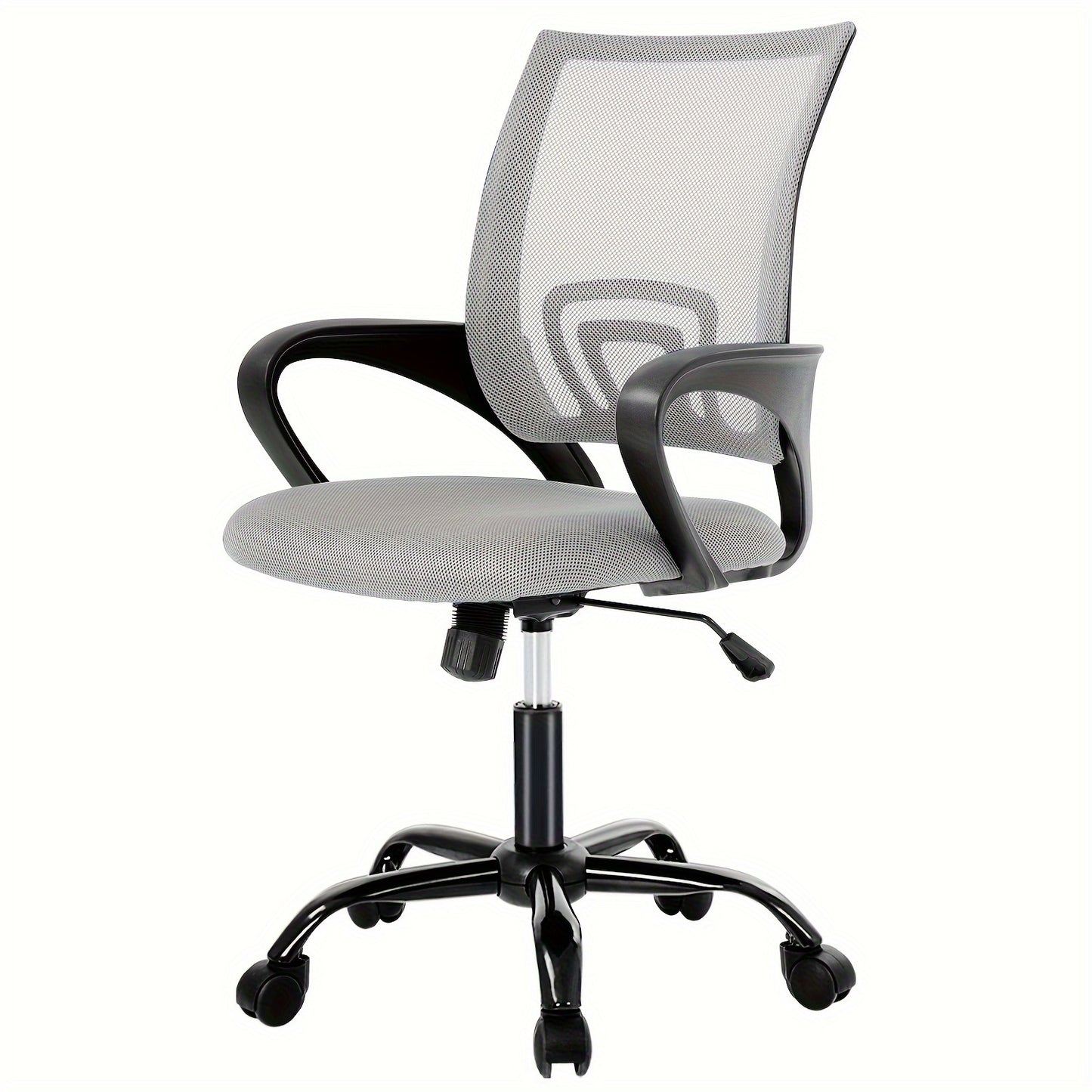 Office Chair Mid Back Swivel Lumbar Support Desk Chair, Computer Ergonomic Mesh Chair with Armrest