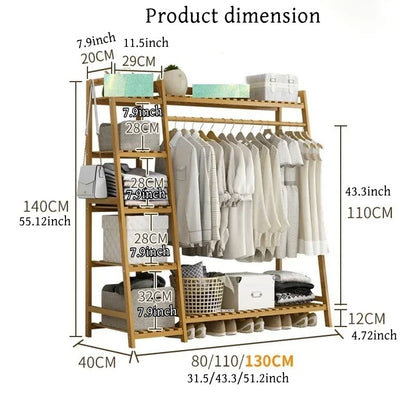A multi capacity storage rack with brown and brown options, equipped with 5 side storage racks. A hat rack with shelves and bags is suitable for home storage, and a side hat hook is suitable for bedroom and hat room storage Specifications: with bag or wit