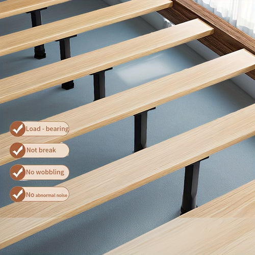 4-Pack Adjustable Bed Frame Support Legs | Hard Plastic Construction, 7.09-13.39 Inch Height Range, Universal Fit for King & Queen Size Beds, Easy Installation, No Electricity Needed, Sturdy Support