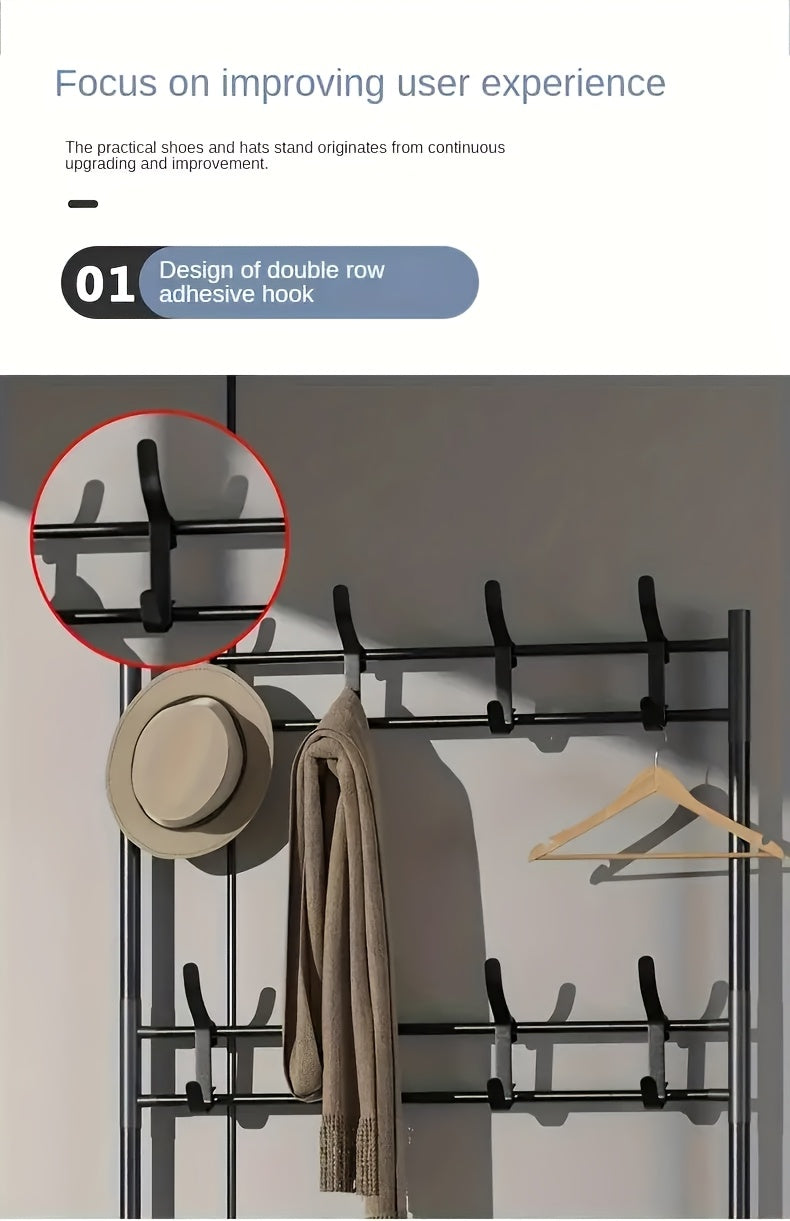 1pc Utility Racks, Entrance Rack, Home Organizer for Organizing Shoes And Hats - The Ideal Choice for Organizing Homes, Living Rooms, And Dormitories, Suitable for Living Rooms, Bedrooms, Lobbies, And Bathrooms, Each Item Comes with 10 Shoe Bags