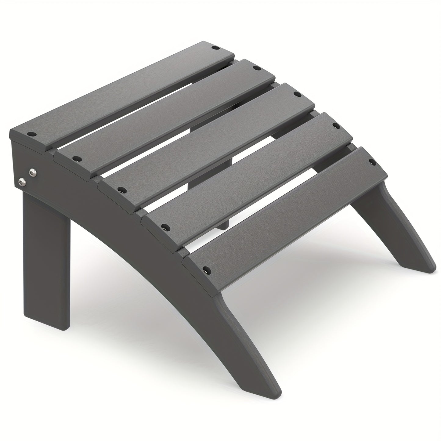 [Portable & Durable] Adirondack Ottoman 1pc/2pcs, HDPE Footrest For Outdoor Chairs, All-Weather Plastic Footstool For Deck, Patio, Poolside, Backyard - 19.7 Inch Wide, Portable & Durable & Lightweight