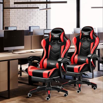 Gaming Chair, Adult Gamer Chair Ergonomic Computer Chair for Teens, Racing Style PC Office Chair with Lumbar Support