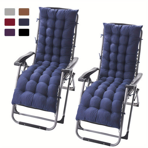 [Quilted Thick Padded] 1/2pcs Chaise Lounge Cushions Chair Cushion Sofa Lawn Furniture Recliner Cushion Pad 49"x19" Quilted Thick Padded Seat Cushion
