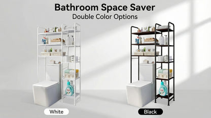 Freestanding Over The Toilet Storage Shelf | Space-Saving Multifunctional Rack in, Artificial Board Material, Casual Style by SUOERNUO