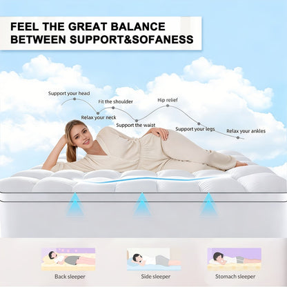 Mattress Pad Cover Fluffy Soft Breathable Deep Pocket Protector Machine Washable 5 Colors Twin Full Queen King Cal King for Bed RV Sofa Couch
