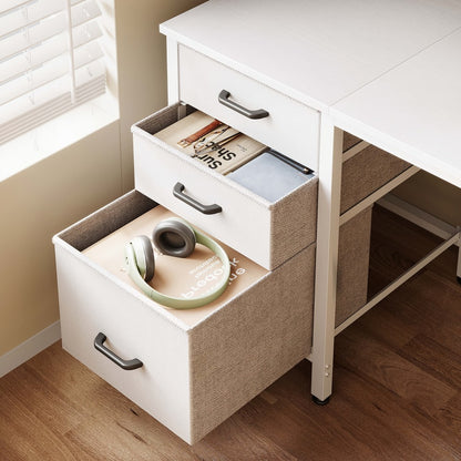 Fabric Computer Desk, Writing and Study Desk for Work, Display, and Everyday Use detail image - detail view 7