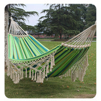 Double Green Tassel Hammock