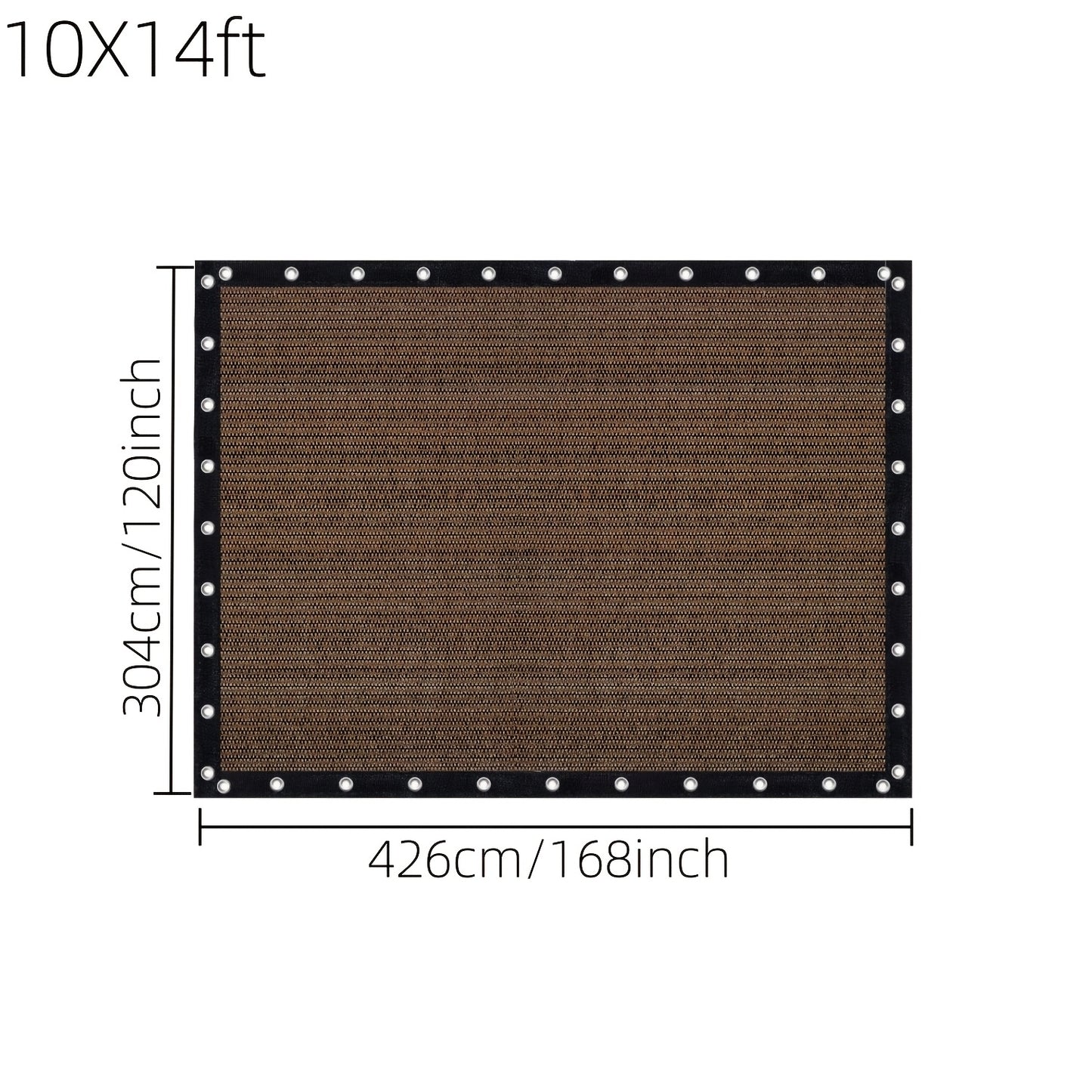 Shade Cloth shown in the 10X14ft option