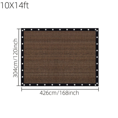 Shade Cloth shown in the 10X14ft option