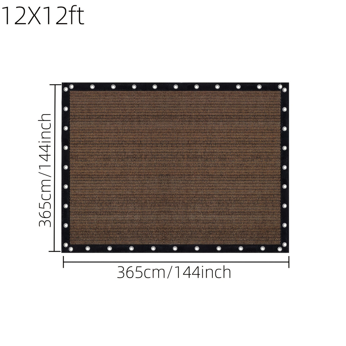 Shade Cloth shown in the 12X12ft option