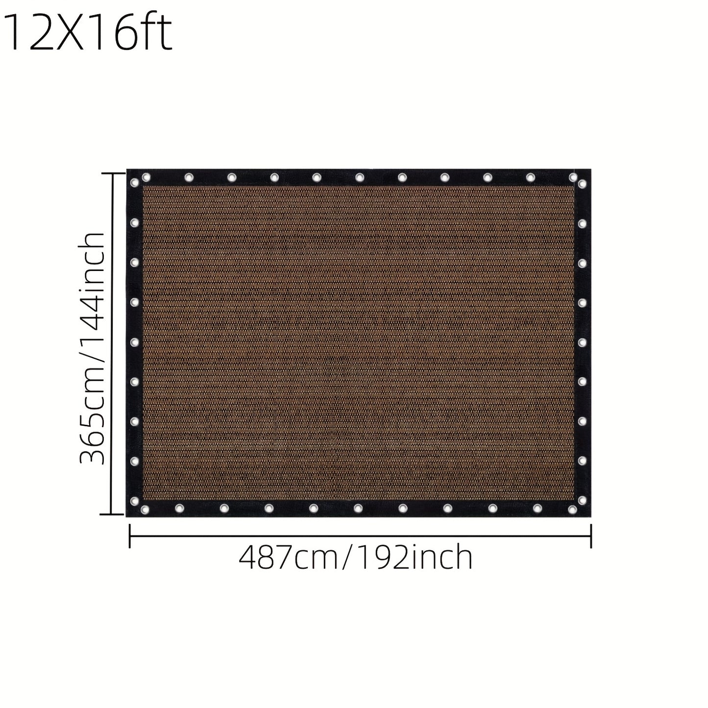 Shade Cloth shown in the 12X16ft option