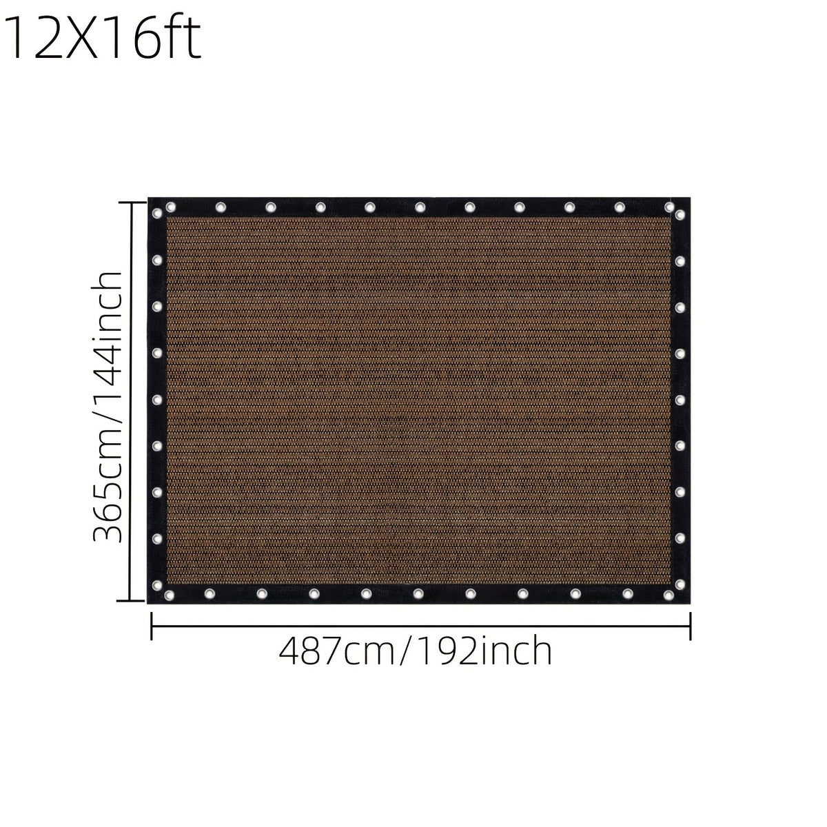 Shade Cloth shown in the 12X16ft option