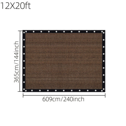 Shade Cloth shown in the 12X20ft option