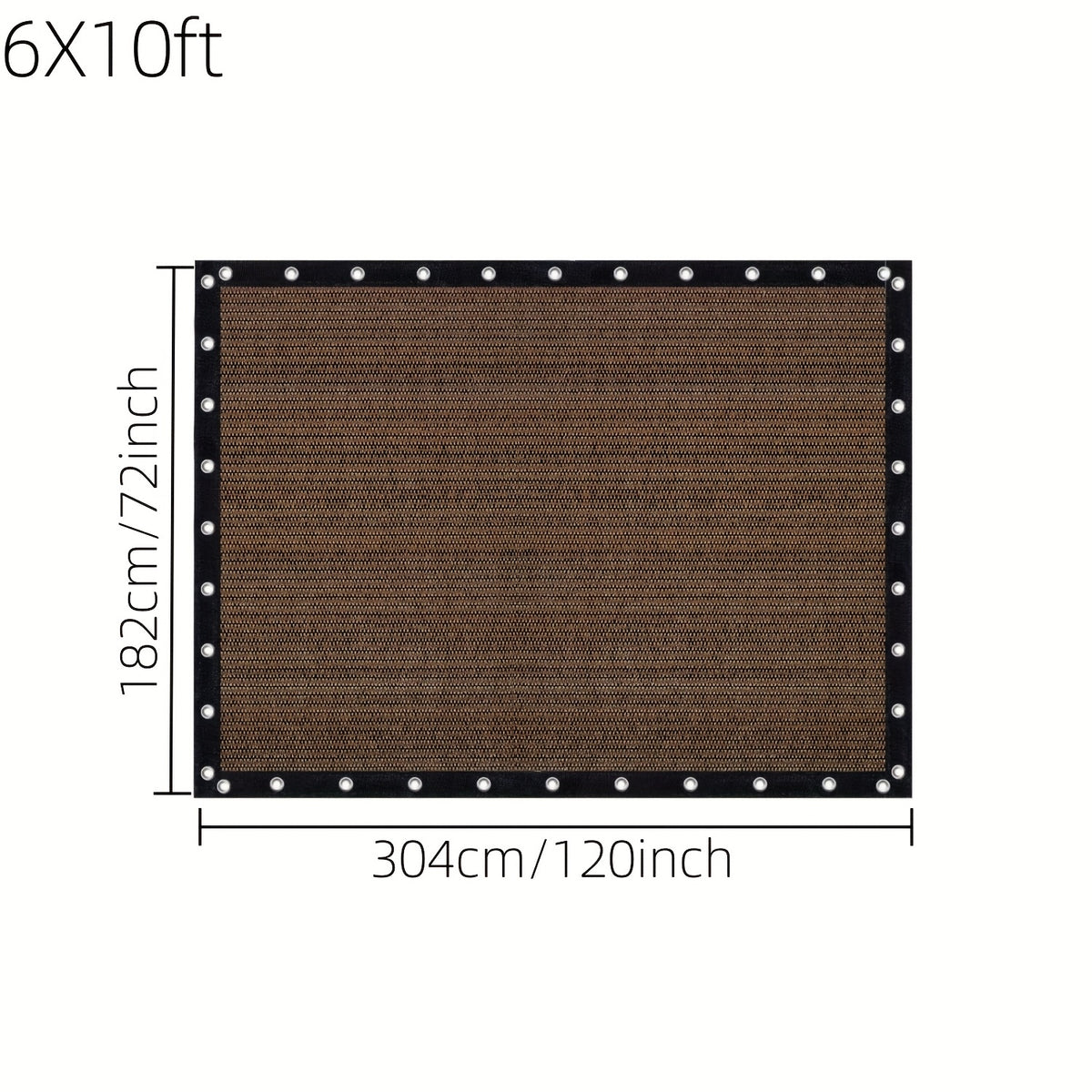 Shade Cloth shown in the 6X10ft option