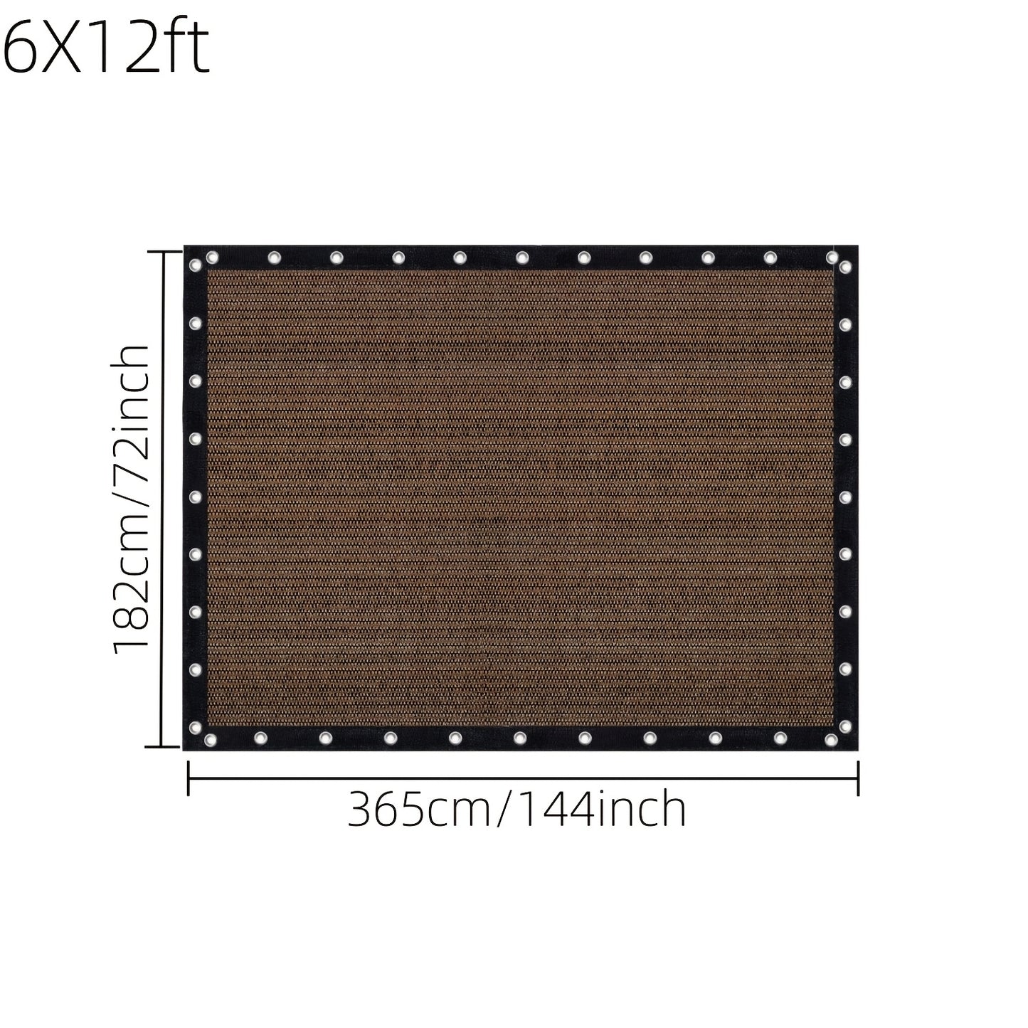 Shade Cloth shown in the 6X12ft option