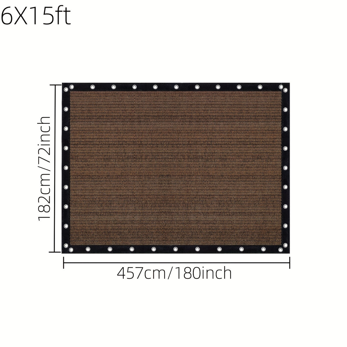 Shade Cloth shown in the 6X15ft option
