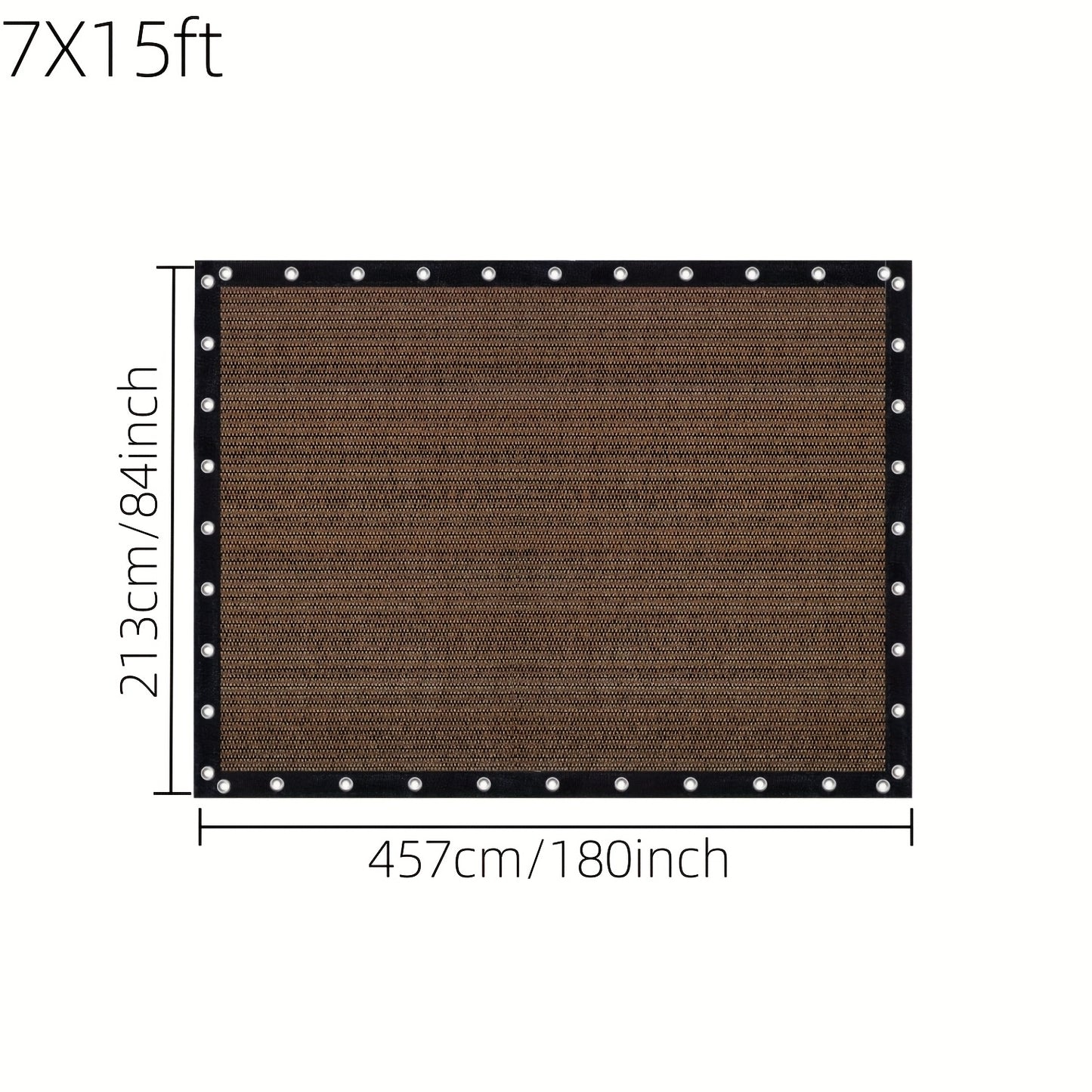 Shade Cloth shown in the 7X15ft option