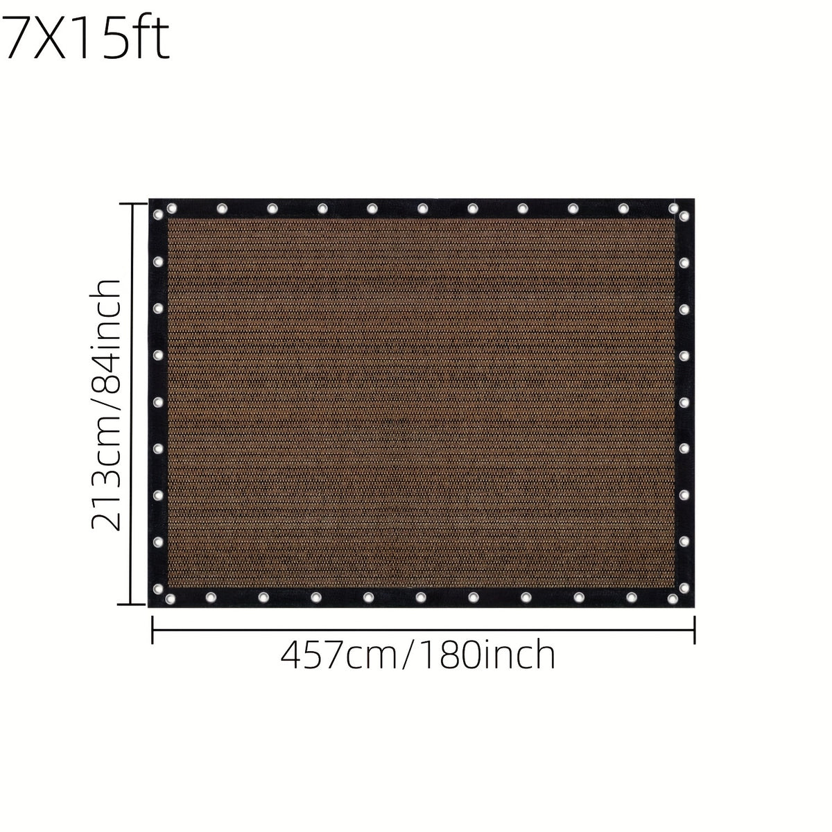 Shade Cloth shown in the 7X15ft option